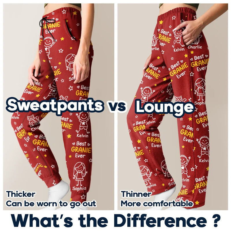 Gift For Grandpa, Gift For Father, Happy - Best Dad Grandpa Ever - Personalized Pajama Pants