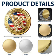 Top Market, Gift For Father, Gift For Grandpa, Gift For Men, Happy, con - Best Dad Grandpa Ever Fist Bump With Kids - Personalized Coin