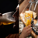 Gift For Grandpa, Gift For Father, Happy - Best Dad Grandpa Ever Kid Fist Bump - Personalized Pilsner Glass