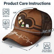Gift For Father, Gift For Grandpa, Dad - Children, Grandpa - Grandkids, Happy - Best Dad Grandpa Ever Kid Grandkid Dog Cat - Personalized Classic Cap