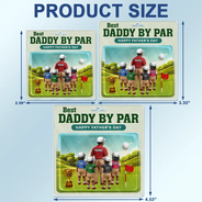 Happy, Sport Dad, Golf, Gift For Father, Gift For Men - Best Daddy By Par 3D Effect - Personalized Acrylic Car Hanger