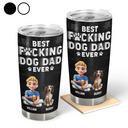 Pet Lovers,Pet Dad,Dog Lovers,Dog Dad - Best Dog Dad Ever 3D Effect - Personalized Tumbler