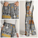 Pet Mom,Cat Lovers,Pet Lovers,Dog Lovers,Cat Mom,Dog Mom,Happy,Pet Dad,Dog Dad,Cat Dad - Best Dog Mom Ever Color Stick Figure Dog Cat - Personalized Pajama Pants