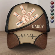 Gift For Father,Gift For Grandpa,Gift For Husband - Best Friends For Life Dad Grandad - Personalized Mesh-back Casual Cap
