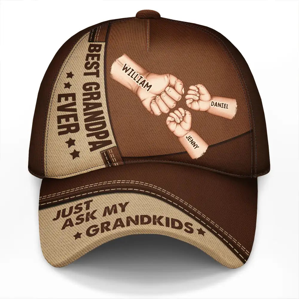 Best Grandpa Dad Ever - Personalized Classic Cap