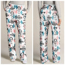 Gift For Grandma,Gift For Mother,Funny,Stick Figure - Best Mom Ever Argyle Plaid - Personalized Pajama Pants