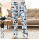 Gift For Grandma,Gift For Mother,Funny,Stick Figure - Best Mom Ever Argyle Plaid - Personalized Pajama Pants