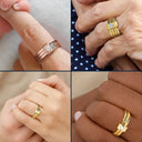 Gift For Yourself, Gift For Women, Gift For Aunt, Gift For Mother, Gift For Grandma, Love, Gift For Wife - Best Mom Grandma Ever - Personalized Heart Stacking Rings