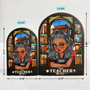 Teacher, Happy, Gift For Yourself - Best Teacher Ever - Personalized Wood Book Ends