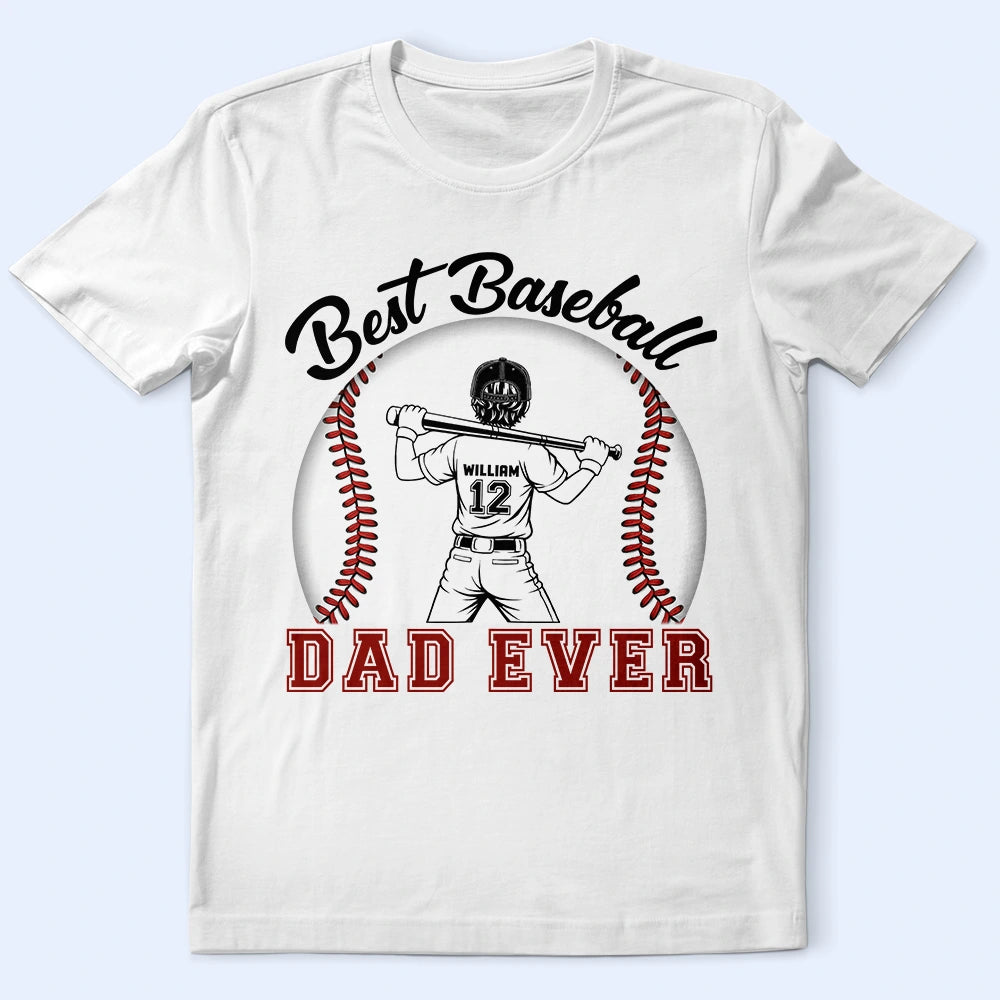 Best Baseball Mom Dad Ever - Personalized T Shirt