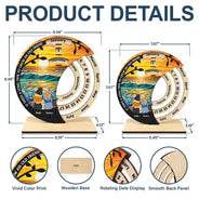 Gift For Bestie, Happy, Christmas - Bestie Forever - Personalized Spinning Perpetual Desk Calendar