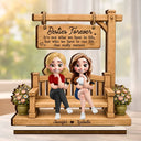 Top Market,Sentimental,Gift For Bestie,Vector - Besties Forever It's Not What We Have In Life - Personalized Custom Shaped Wooden Plaque