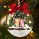 Gift For Bestie, Gift For Sisters, Christmas, Happy - Besties Friends Sisters Together - Personalized 3D Acrylic Ball Ornament