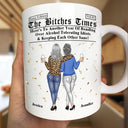 Gift For Bestie,Gift For Sisters,Old Best friends,Happy - Besties Here's To Another Year Of Us Daily News - Personalized Mug