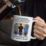 Dad,Mom,Sons,Gift For Son - Better Than Being Your Father Grandpa - Personalized Mug
