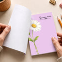 Cozy,Gift For Yourself,Icon - Birth Flower And Name - Personalized Notepad