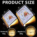 Gift For Bestie, Christmas, Love - Birth Flower Bible Verse God Says I Am - Personalized Book Lamp