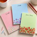 Cozy,Gift For Yourself,Icon - Birth Flower Blooming In Love - Personalized Notepad