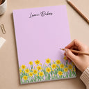 Cozy,Gift For Yourself,Icon - Birth Flower Blooming In Love - Personalized Notepad