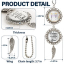 Gift For Sisters, Love - Birth Flower Sisters From The Same Garden - Personalized Photo Pendant Charm