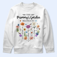 Gift For Yourself, Gift For Women, Gift For Mother, Gift For Grandma, Love - Birth Flower This Grandma's Garden Belongs - Personalized T Shirt
