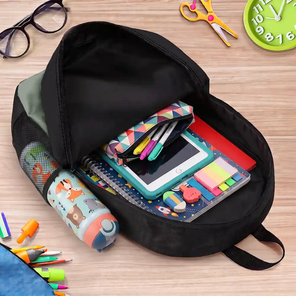 Top Market,Adorable,Back To School,Gift For Kids,Vector - Birth Flower & Adorable Kid - Personalized Kids Backpack