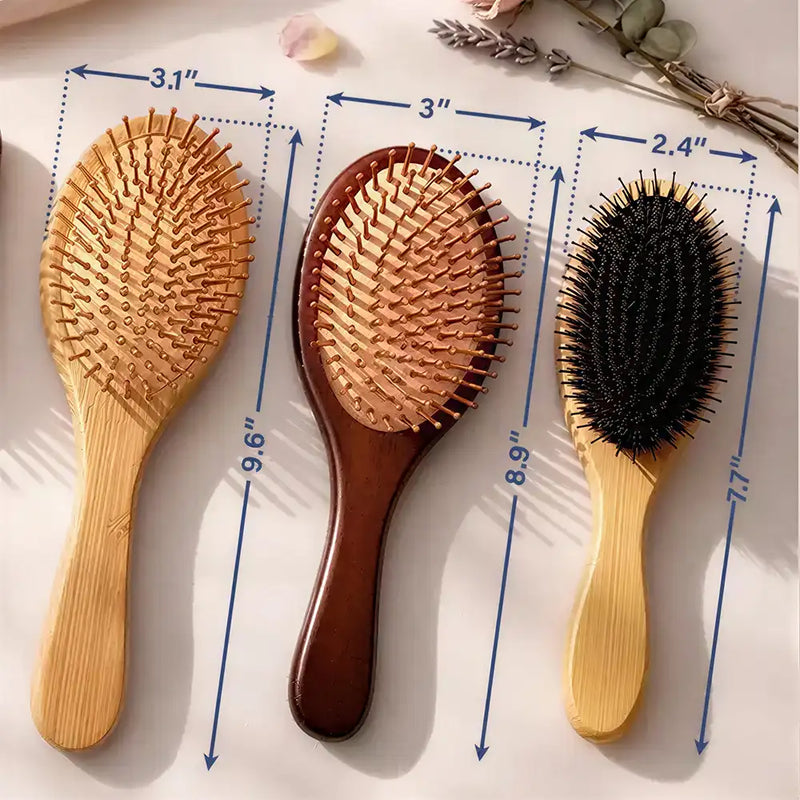 Gift For Wife,Gift For Girlfriend,Gift For Women,Gift For Yourself,Gift For Aunt,Gift For Mother,Gift For Grandma,Gift For Daughter,Gift For Sisters,Gift For Bestie,Happy - Birth Flowers Bloom Where You're Planted - Personalized Wooden Hair Brush