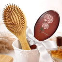 Gift For Wife,Gift For Girlfriend,Gift For Women,Gift For Yourself,Gift For Aunt,Gift For Mother,Gift For Grandma,Gift For Daughter,Gift For Sisters,Gift For Bestie,Happy - Birth Flowers Bloom Where You're Planted - Personalized Wooden Hair Brush