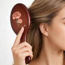 Gift For Wife,Gift For Girlfriend,Gift For Women,Gift For Yourself,Gift For Aunt,Gift For Mother,Gift For Grandma,Gift For Daughter,Gift For Sisters,Gift For Bestie,Happy - Birth Flowers Bloom Where You're Planted - Personalized Wooden Hair Brush