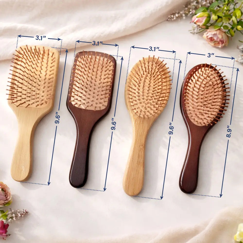 Gift For Wife,Gift For Girlfriend,Gift For Women,Gift For Yourself,Gift For Aunt,Gift For Mother,Gift For Grandma,Gift For Daughter,Gift For Sisters,Gift For Bestie,Happy - Birth Flowers Women Girl Bestie Sister Mom - Personalized Wooden Hair Brush
