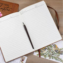 Gift For Women,Gift For Daughter,Gift For Bestie,Happy,Graduation,Top Market,Icon - Birth Month Flower The New Chapter - Personalized Leather Journal