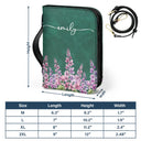 Gift For Yourself, Gift For Women, Happy - Birth Month Flower Watercolor Blooming In Love - Personalized Bible Cover