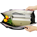 Gift For Yourself, Gift For Women, Happy - Birth Month Flower Watercolor Blooming In Love - Personalized Canvas Tote Bag