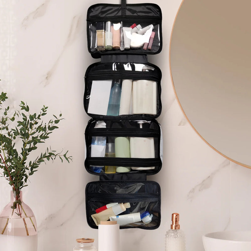 Gift For Yourself,Gift For Women,Happy - Birth Month Flower Watercolor Blooming In Love - Personalized Toiletry Bag