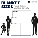 Christmas,Grandma - Grandkids,Gift For Grandma,Happy - First Mom Then Grandma Birth Month Flower Chinoiserie Toile - Personalized Fleece Blanket, Sherpa Blanket