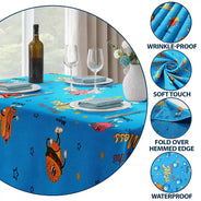 Family,Happy,Gift For Yourself,Gift For Father,Gift For Mother,Icon - Bless This Mess - Personalized Tablecloth