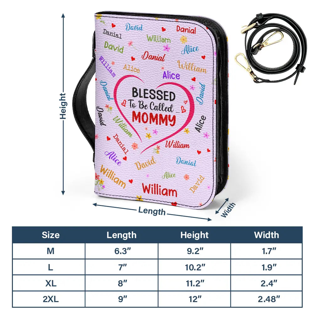 Christian,Gift For Grandma - Blessed To Be Called Grandma Mommy - Personalized Bible Cover