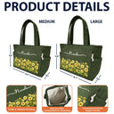 Blooms With Love - Personalized Corduroy Tote Bag