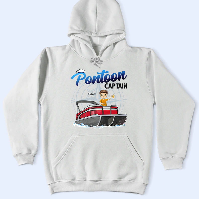 Boating Pontoon Captain - Birthday, Traveling, Cruising Gift For Pontooning Lovers, Beach Lovers, Travelers - Personalized Custom T Shirt