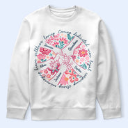 Gift For Mother,Gift For Grandma,Love - Boho Floral Hand In Hand Grandma Mom - Personalized T Shirt