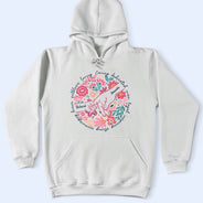 Gift For Mother,Gift For Grandma,Love - Boho Floral Hand In Hand Grandma Mom - Personalized T Shirt