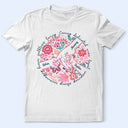 Gift For Mother,Gift For Grandma,Love - Boho Floral Hand In Hand Grandma Mom - Personalized T Shirt