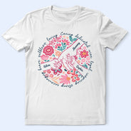 Gift For Mother,Gift For Grandma,Love - Boho Floral Hand In Hand Grandma Mom - Personalized T Shirt