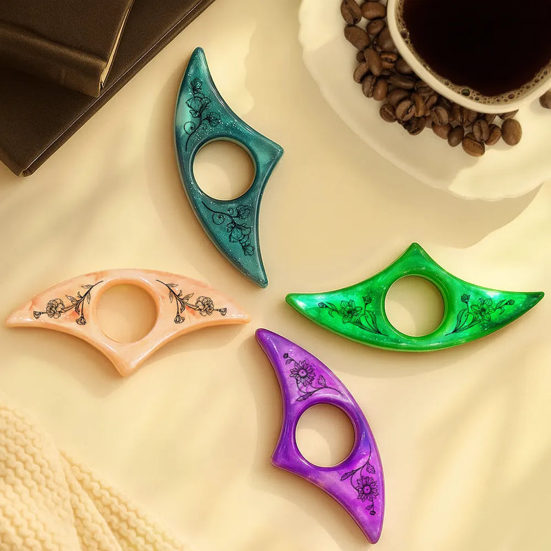 Gift For Yourself, Gift For Women, Gift For Men, Reading, Happy-Book Lovers Birth Month Flower Bookish Keepsake - Personalized Resin Book Page Holder