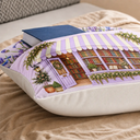 Cozy,Reading,Gift For Yourself,Gift For Women,Icon - Book Lovers Corner Bookstore With Birth Month Flower - Personalized Pocket Pillow