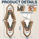 Gift For Yourself,Reading - Bookish Monogram - Personalized Custom Shaped Leather Magnetic Bookmark