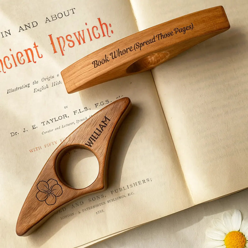 Reading, Funny - Bookmarks Are For Quitters Birth Flower Icon - Personalized Book Page Holder