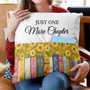 Christmas, Cozy, Reading, Gift For Yourself, Icon - Bookshelf Birth Month Flower - Personalized Pocket Pillow