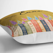 Adorable,Reading,Gift For Yourself,Icon - Bookshelf Flower Garden - Personalized Pillow