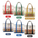 Reading,Gift For Yourself,Gift For Women,Icon,Happy - Bookshelf Flower Garden Woman Name - Personalized Fabric Tote Bag